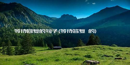等待回复的句子(等待答复 的)